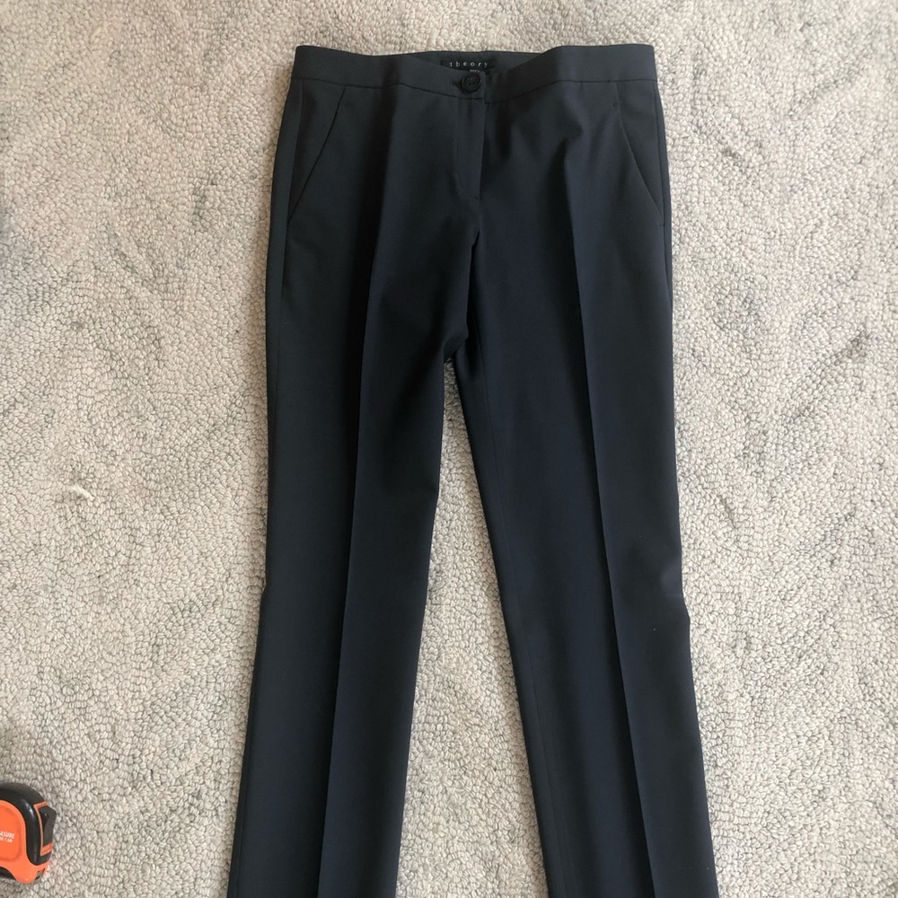 Theory dark grey resel pants